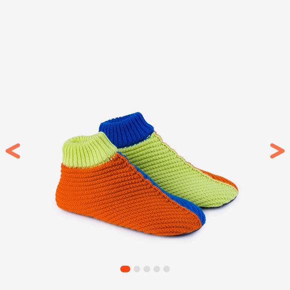 Verloop Mismatched Slipper Bootie Lime/Cobalt size S/M New with Tags! - Picture 10 of 14